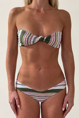 Blush Stripe Mid V Cheeky Bottom