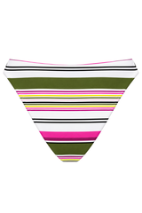 Blush Stripe Mid V Fuller Bottom