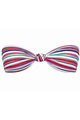 Poolside Stripe Bandeau Top